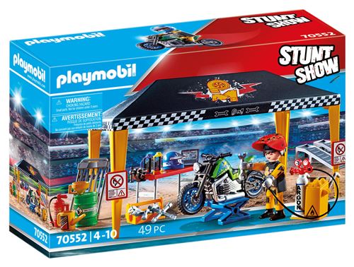 Playmobil Stuntshow 70552 Stuntshow Atelier de r&eacute;paration 