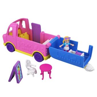 Coffret avec poupée Polly Pocket Camion de glaces