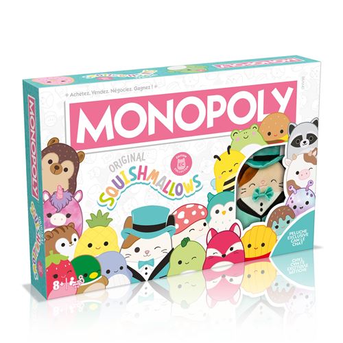 Jeu De Plateau Winning Moves Monopoly Squishmallows – 2-6 Joueurs, Dès 8 Ans
