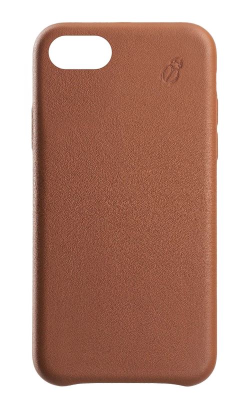 Coque en cuir Beetlecase Camel pour iPhone 6/6s/7/8/SE 2020