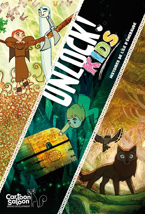 Boite de Jeu d'escape game Asmodee Unlock ! Kids Histoire de l'Île d'Émeraude