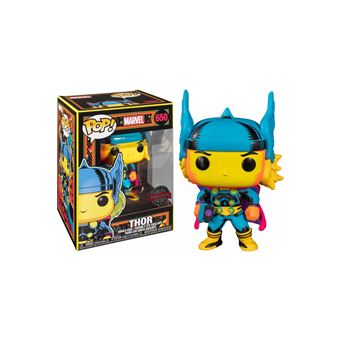 Figurine Funko Pop Marvel Black Light Thor Avant-première Fnac - 1