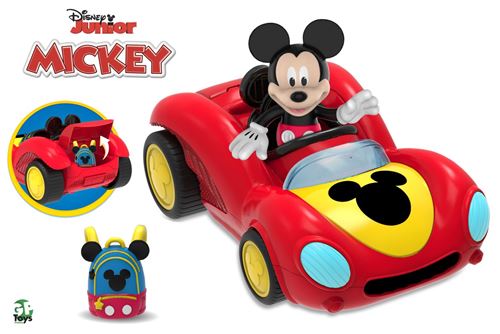 Figurine articulée Mickey et Minnie Mickey Vehicule Pompier 7,5 cm