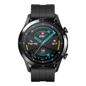 ساعة HUAWEI Watch GT 2 مقاس 46 مم باللون الأسود الرياضي