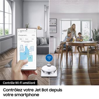 Aspirateur robot Samsung Jet Bot AI+ VR50T95735W Blanc