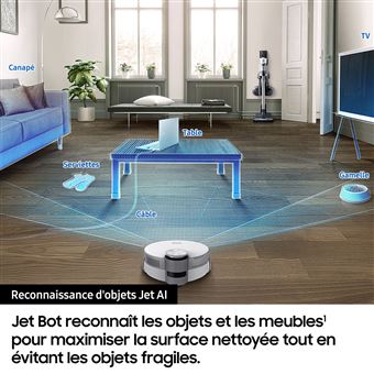 Aspirateur robot Samsung Jet Bot AI+ VR50T95735W Blanc