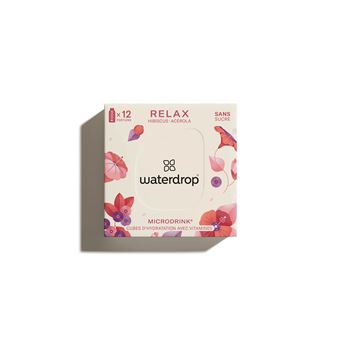 Pack de 12 portions Waterdrop MicroDrink Relax MD72-RX-FR-1 Rouge