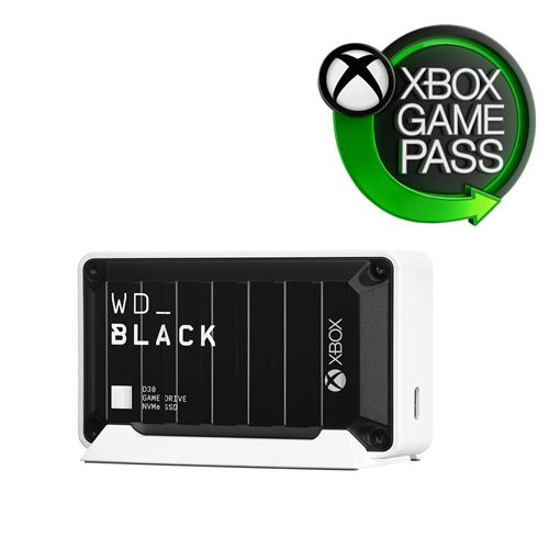 Disque SSD Externe WD_BLACK D30 pour Xbox 500 Go Noir