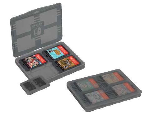 Housse De Protection Pour Nintendo Switch Lite - 4 Couleurs, Rangement 19 Cartes + 2 Cartes Mémoire