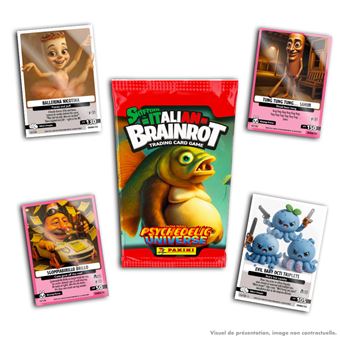 Skifidol Italian Brainrot Trading Card Game - 48 Paquetes de Refuerzo sellados, 7 Cartas por