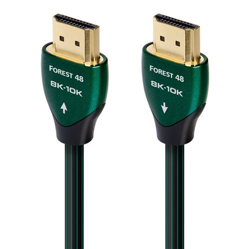 Câble HDMI 48 Go/s 8K Audioquest Forest 1 m Noir et vert