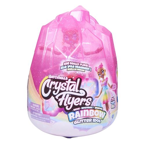 Hatchimal Poupée Hatchimals Crystal Flyers Rainbow Glitter Idol