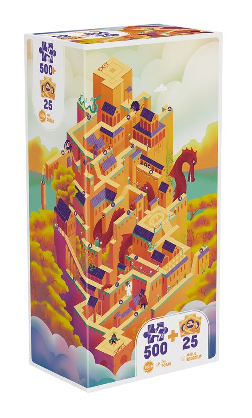Puzzle 500 pièces Iello Play Château