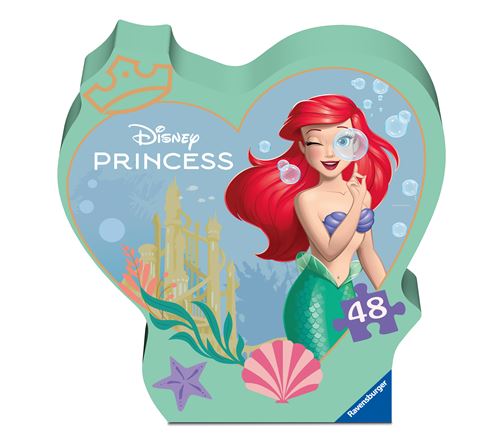 Puzzle 48 Pièces Ravensburger Ariel Disney Boîte Forme