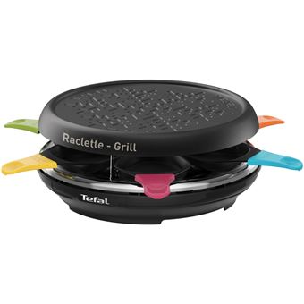 Raclette Tefal appareil à Raclette 6 en 1 pour 6 personnes 850W noir