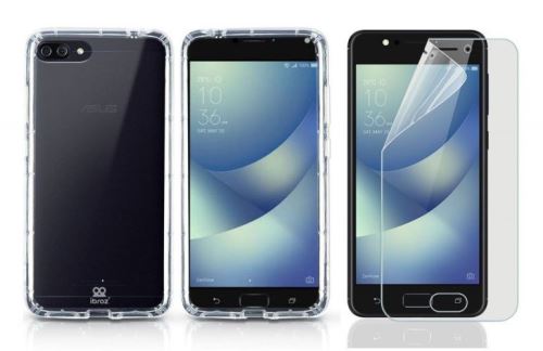 Pack Ibroz Coque Hybride iCase + Protection écran Full Cover pour Asus Zenfone 4 Max ZC520KL 5.2