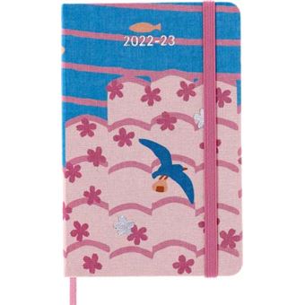 Agenda scolaire Moleskine 2022 2023 Semainier Sakura format de poche Oiseaux