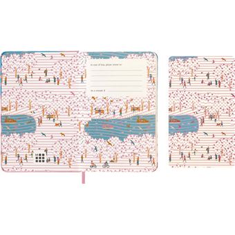 Agenda scolaire Moleskine 2022 2023 Semainier Sakura format de poche Oiseaux