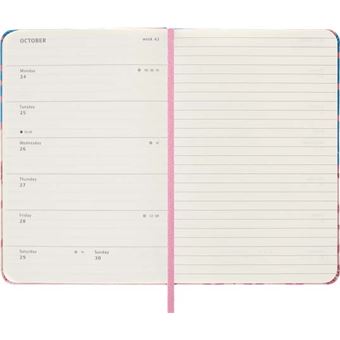 Agenda scolaire Moleskine 2022 2023 Semainier Sakura format de poche Oiseaux