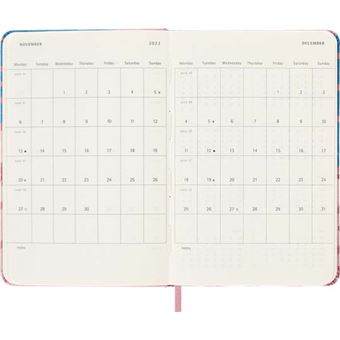 Agenda scolaire Moleskine 2022 2023 Semainier Sakura format de poche Oiseaux