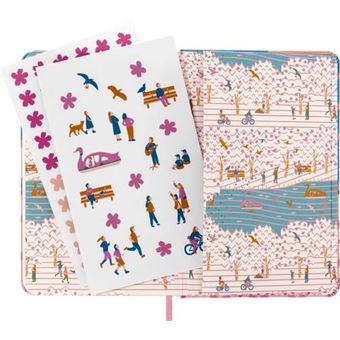 Agenda scolaire Moleskine 2022 2023 Semainier Sakura format de poche Oiseaux