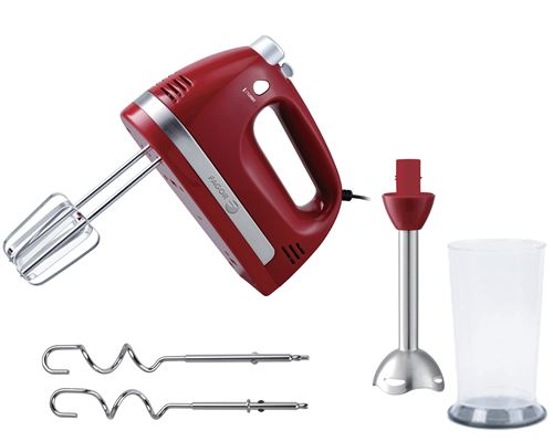 Batteur Fagor FG1819 avec pied mixeur 350 W Rouge