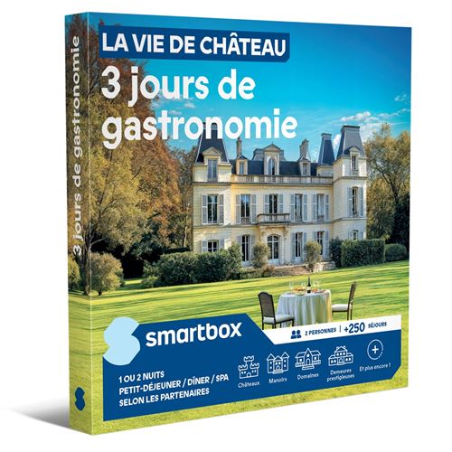 Coffret cadeau SmartBox La vie de Château 3 jours de gastronomie