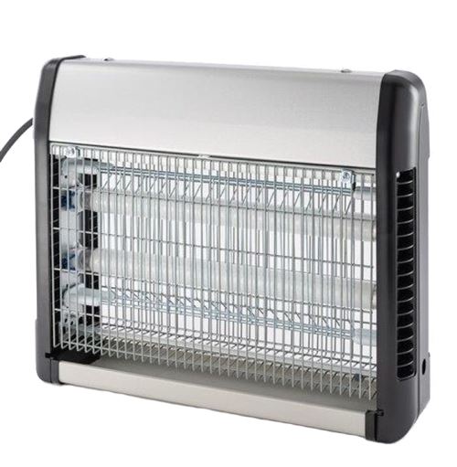 Lampe anti insectes volants Zero moustique 20 W Argent et Noir
