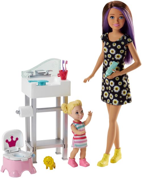 Playset Barbie Skipper baby-sitter