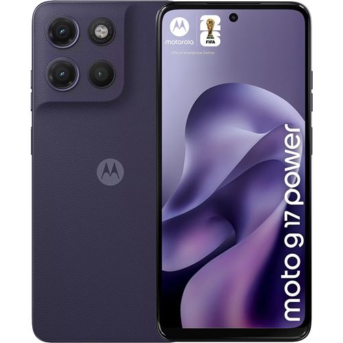 Motorola Moto G17 - 4G Smartphone - Double Sim - Ram 8 Go / Mémoire Interne 256Go - Microsd Slot - Écran LCD - 6.72" - 2400 X 1080 Pixels (60 Hz) - 3 X Caméras Arrière 50 Mp, 5 Mp - Front Camera 32 Mp - Bleu Du Soir Pantone
