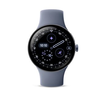 Montre connectée Google Pixel Watch 4 45 mm Bluetooth Gris satiné avec bracelet sport fluoroélastomère Gris Quartz - 1