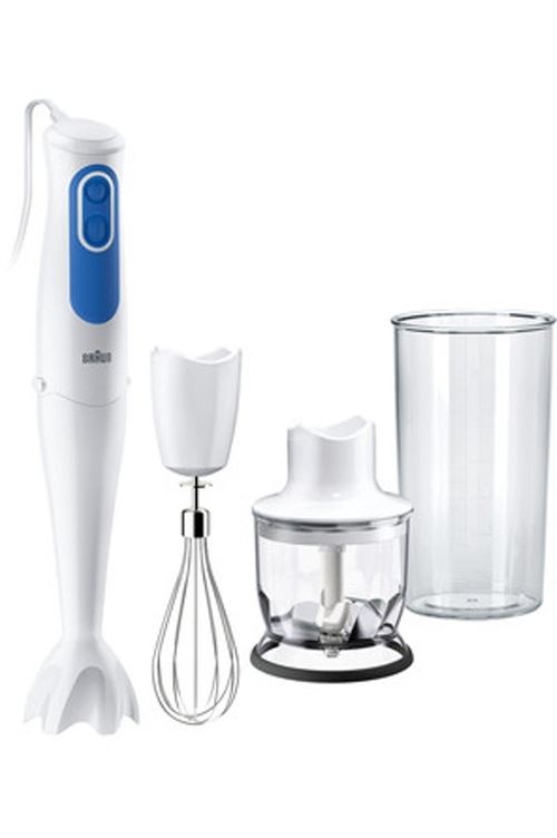 Braun Multiquick 3 MQ 3025 WH Omelette - Handblender - 700 W - wit/blauw