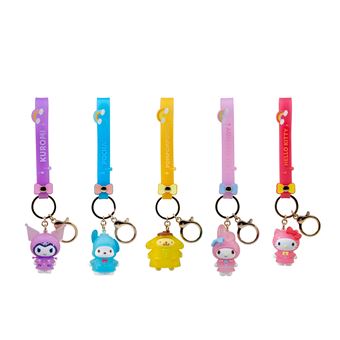 5 PORTES CLEFS + FIGURINES HELLO KITTY AND FRIENDS RAINCOAT