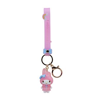 5 PORTES CLEFS + FIGURINES HELLO KITTY AND FRIENDS RAINCOAT
