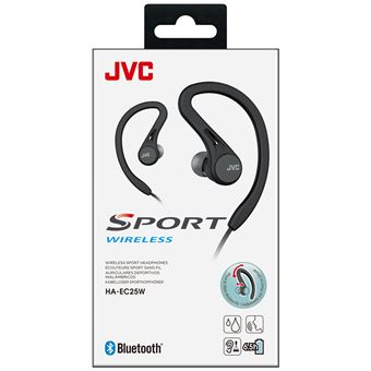 Ecouteurs sport intra-auriculaires sans fil Bluetooth JVC HA-EC25W-B-U Noir