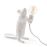 Lampe à poser Seletti Souris debout en résine 1 W Blanc_0