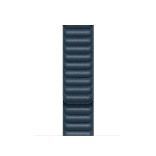 Bracelet Apple À Maillons Cuir Pour Apple Watxh 40 Mm M/L Bleu Baltique