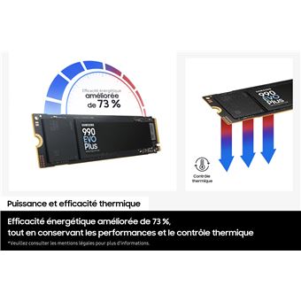 内蔵型SSD Samsung 990 EVO Plus 2TB M.2 NVMe SSD Disque-D-Interne-Samsung-990-