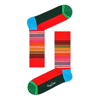 Chaussettes hautes Happy Socks Demi rayures Taille 41-46