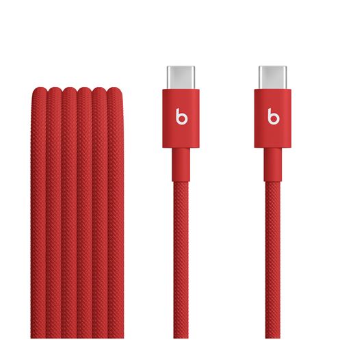 Câble Beats USB-C vers USB-C 1.5 m Rouge pour iPhone