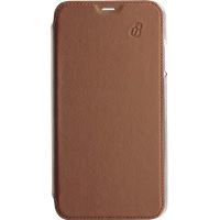 Etui folio en cuir Beetlecase Camel pour iPhone XR