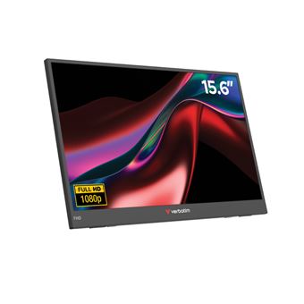 Verbatim - Light Series - LCD-monitor - 15.6" - portable - 1920 x 1080 Full HD (1080p) @ 60 Hz - IPS - 250 cd/m² - 1000:1 - 10 ms - Mini HDMI, USB-C - luidsprekers - 1