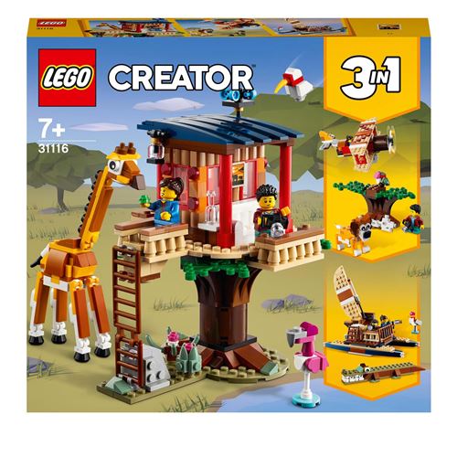 Lego Creator Lego® Creator 31116 La Cabane Dans L’Arbre Du Safari 3 En 1