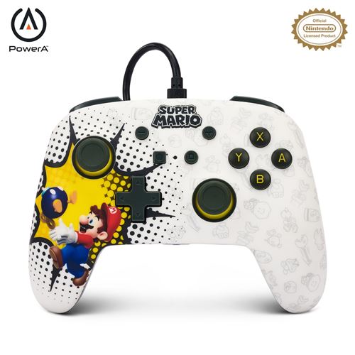 Manette filaire PowerA Amélirorée Mario Bo-omb Blast pour Nintendo Switch