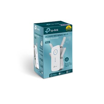 Répéteur WiFi 5 Gigabit TP-LINK AC2600 Bi-bande RE650 Blanc - 1
