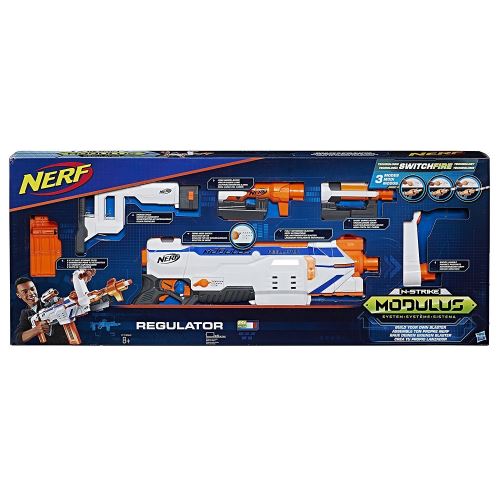 Pistola de Dardos NERF Modulus Regulator Baterías 4C -Blanco