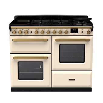 PIANO DE CUISSON ESTEL DELUXE OC TAB MIX 110 CM CREME PASTEL LAITON ANTIQUE