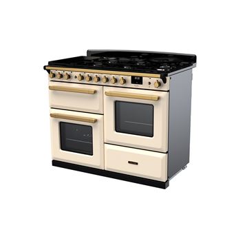 PIANO DE CUISSON ESTEL DELUXE OC TAB MIX 110 CM CREME PASTEL LAITON ANTIQUE