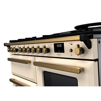 PIANO DE CUISSON ESTEL DELUXE OC TAB MIX 110 CM CREME PASTEL LAITON ANTIQUE