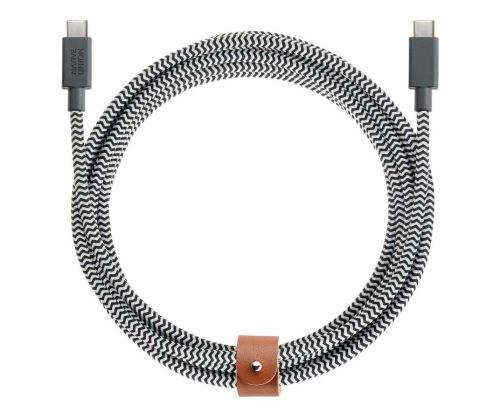 NATIVE UNION BELT CABLE USB-C / USB-C ZEBRA M 2,4M KEVLAR